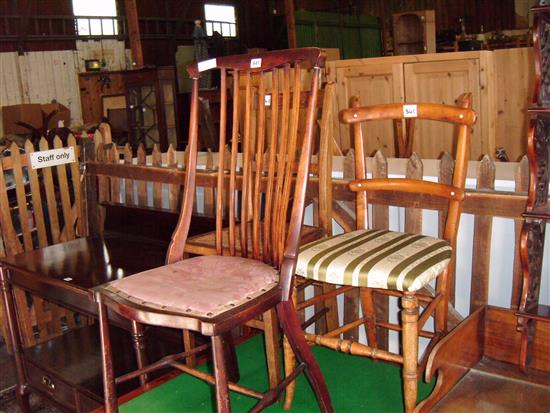 3 chairs - various
